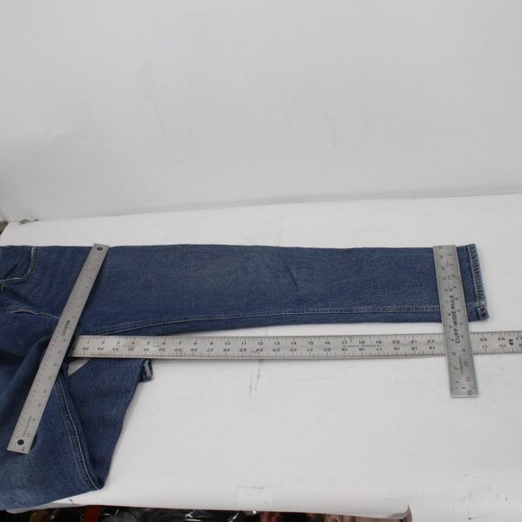 Agolde Blue Straight Leg Jeans - Picture 7 of 11